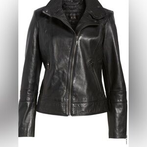 Bernardo Leather Moto Jacket